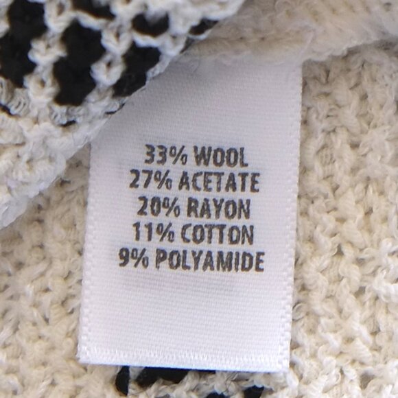 AS-NEW St. John "Darya" fringed knit striped cardigan - Picture 5 of 6